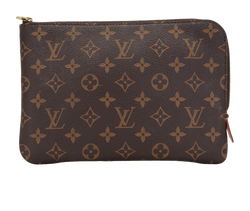 Louis Vuitton Stui Voyage PM Pouch, Canvas, Mono, TJ4128,DB/B, 2*